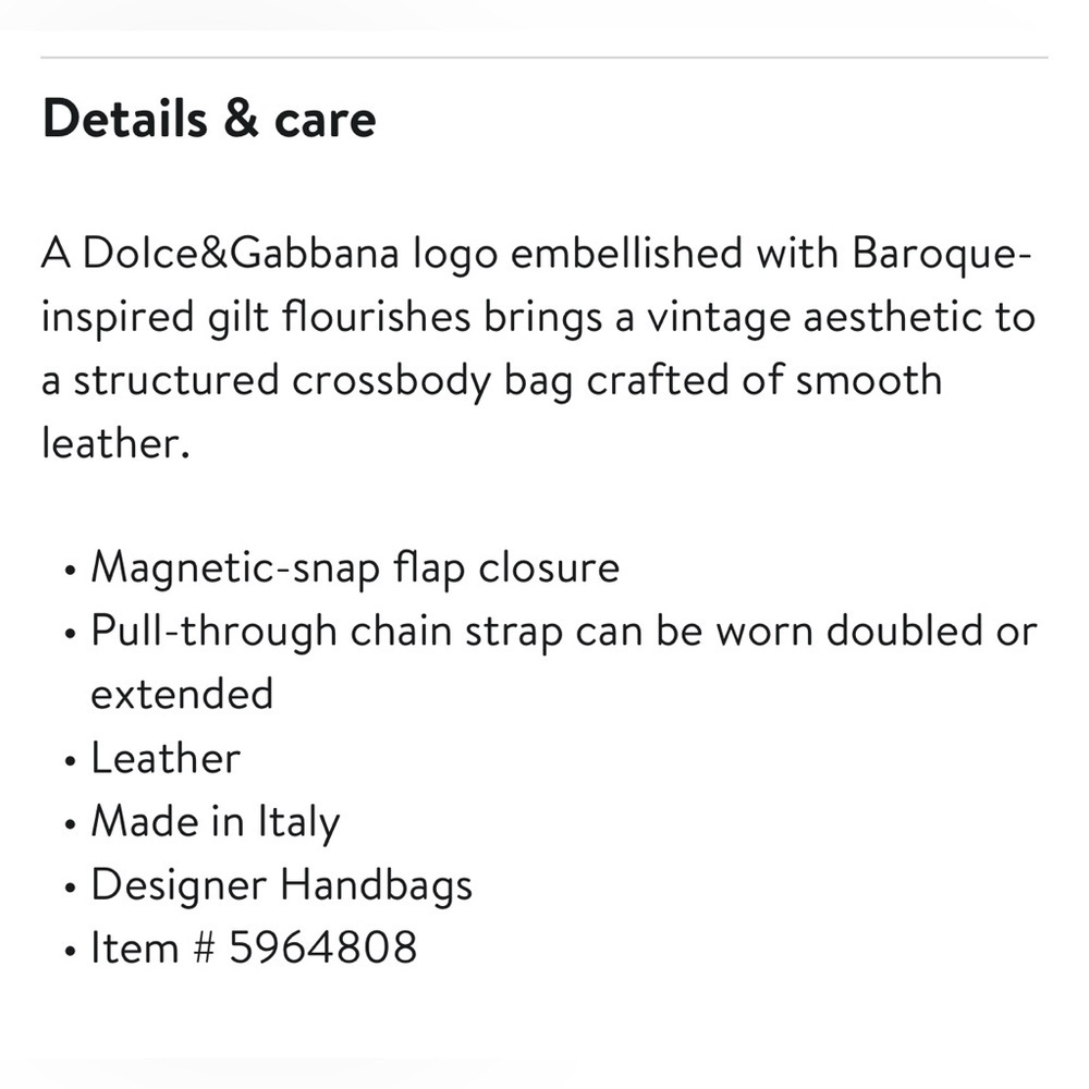 Dolce & Gabanna Logo Leather Cross Body Bag - Picture 4 of 16